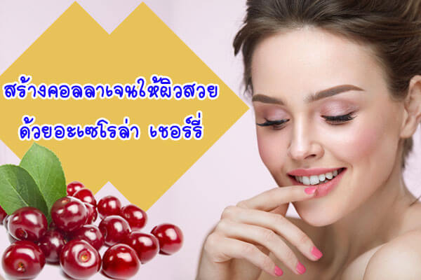 สร้างคอลลาเจนให้ผิวสวย-ด้วยอะเซโรล่า-เชอร สร้างคอลลาเจนให้ผิวสวย-ด้วยอะเซโรล่า-เชอร